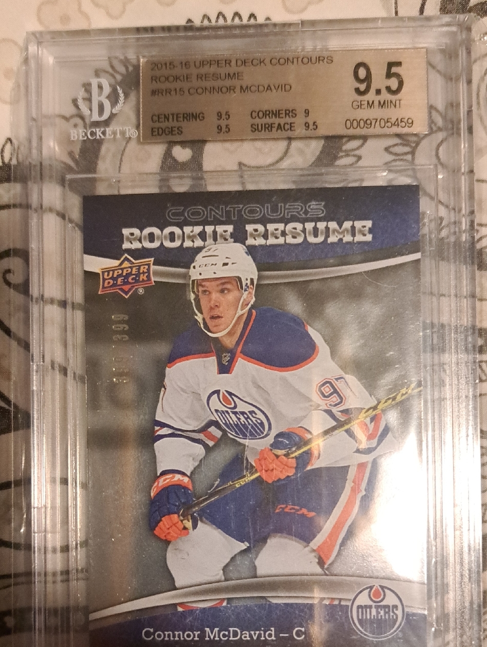 Connor McDavid Rookie NHL Card